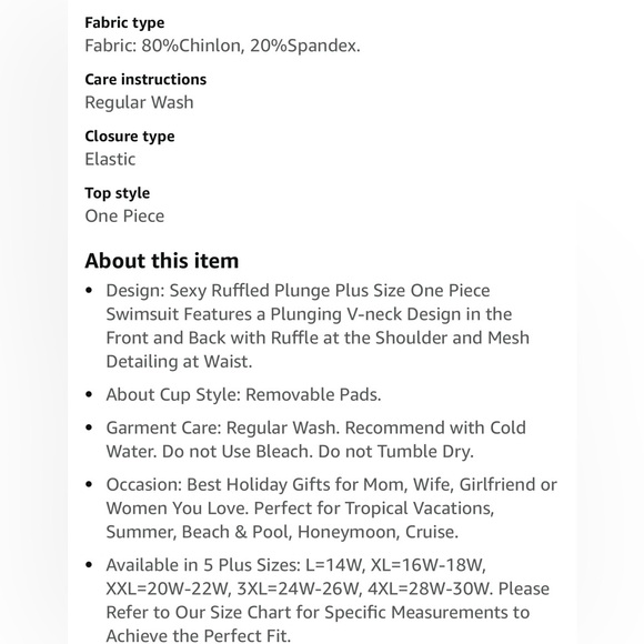 Plus Size V Neck Ruffle Mesh Bathing Suit - Picture 6 of 9